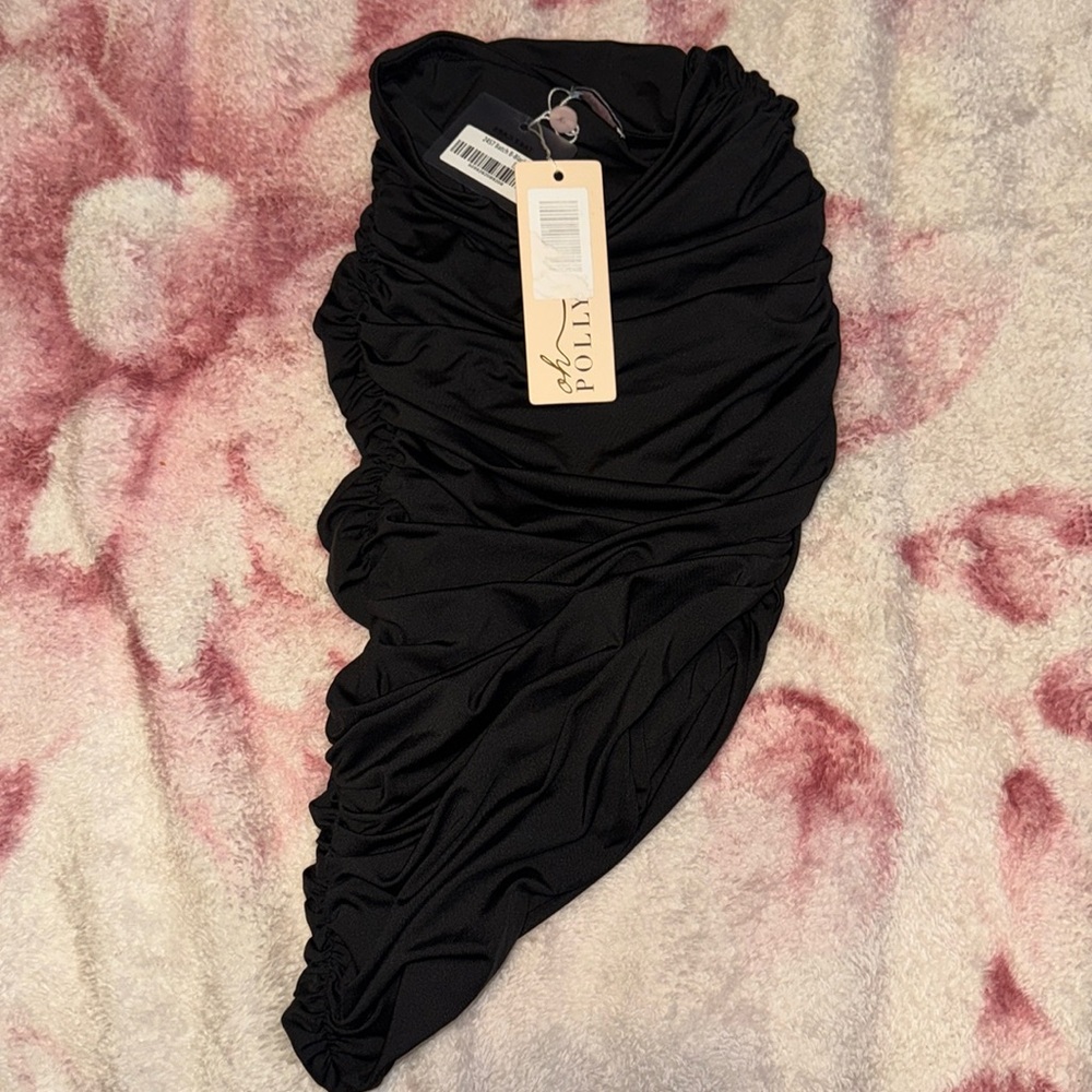 Oh Polly Asymmetrical Scrunch Skirt